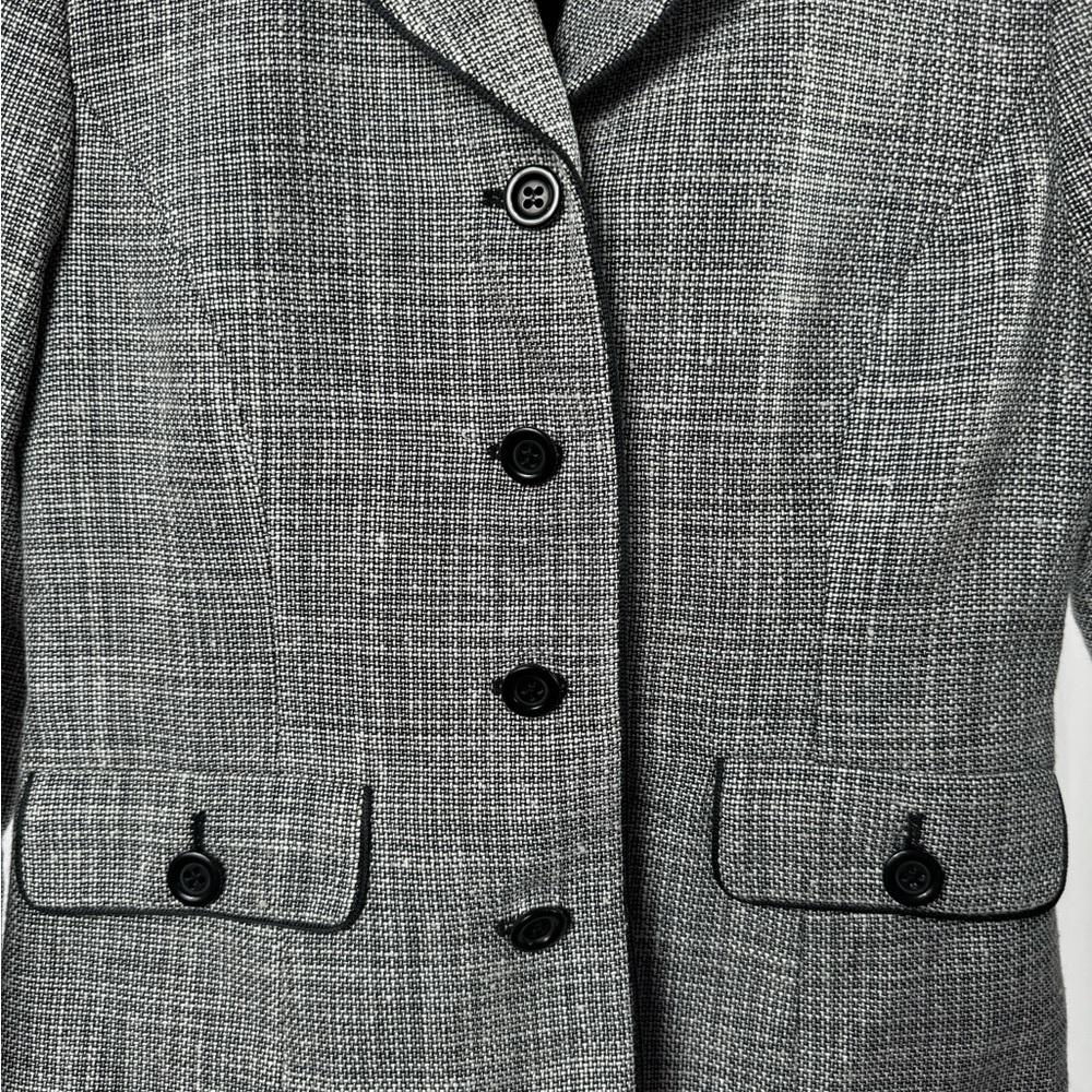 Pendleton Virgin Wool Silk Blend Button Front Twe… - image 2